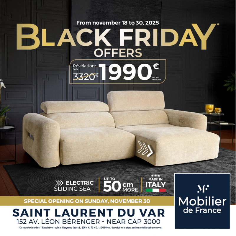 Mobilier de france listen live black friday 2025