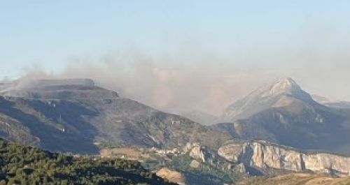 Major fire in the Gorges du Verdon 