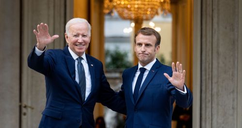 French President is in Washington 