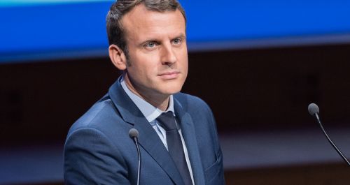 Stolen portraits of Emmanuel Macron 